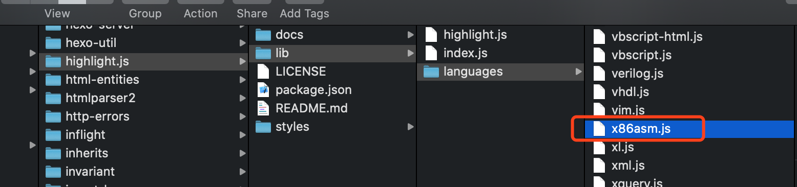 如何找 hightlight 的关键字